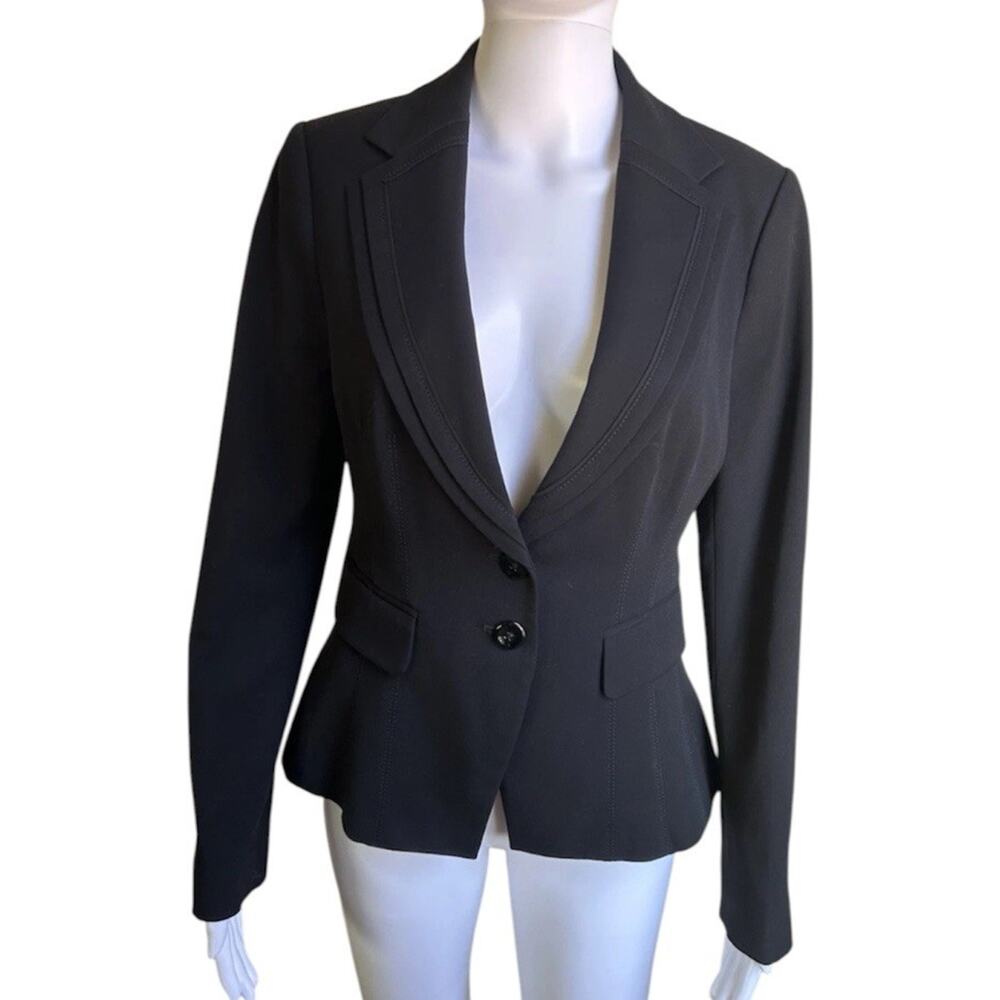 NWT White House Black Market Black Fitted Career Blazer Womens 2 Tailored